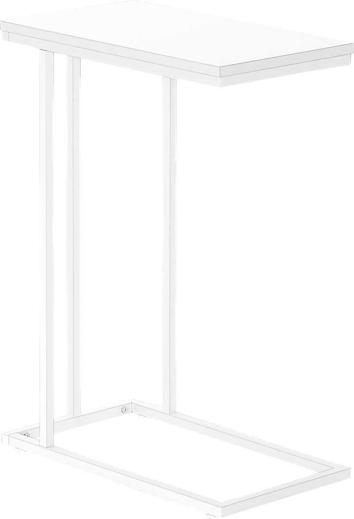 Homeacres White End Table