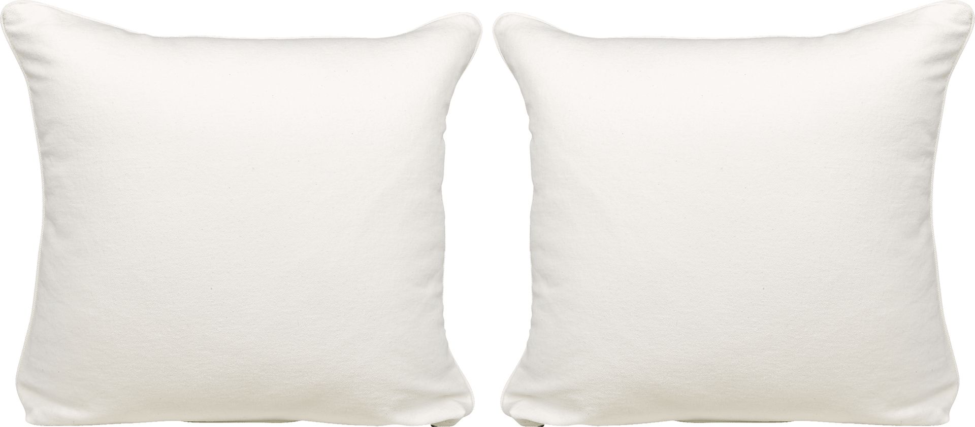 Homerun White Accent Pillow, Set of Two - Image 1