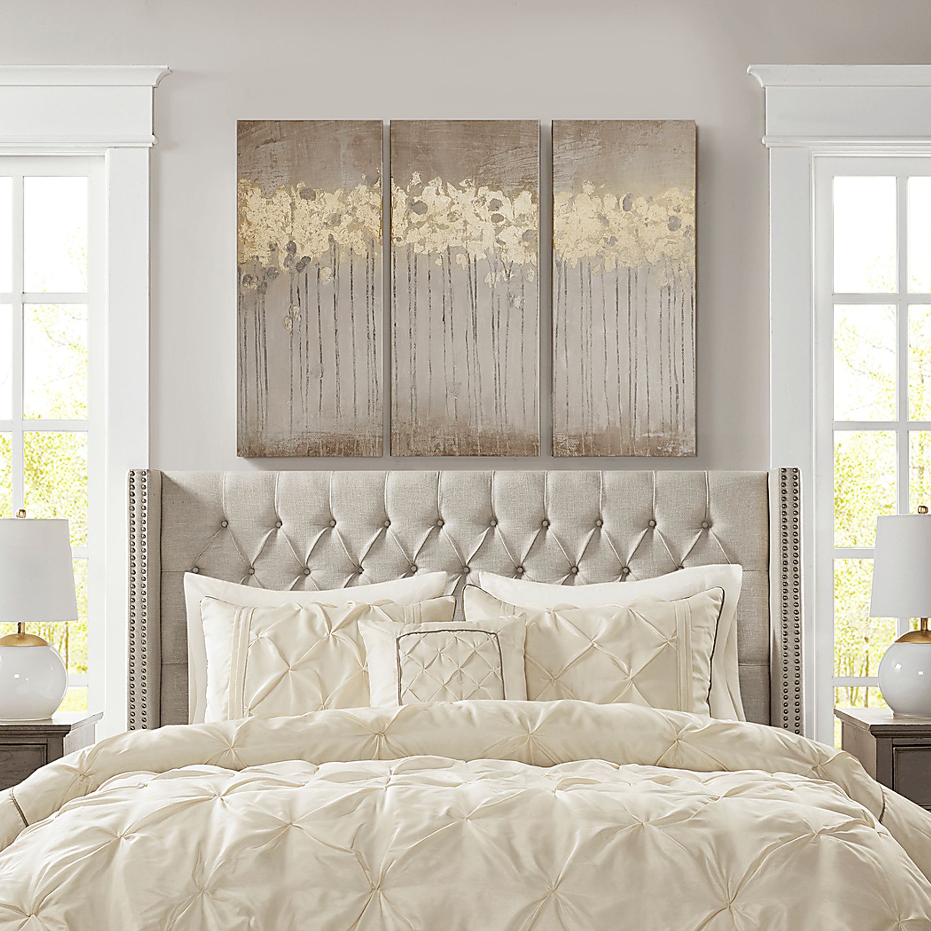 Homsy Taupe Artwork, Set of 3 - Image 3