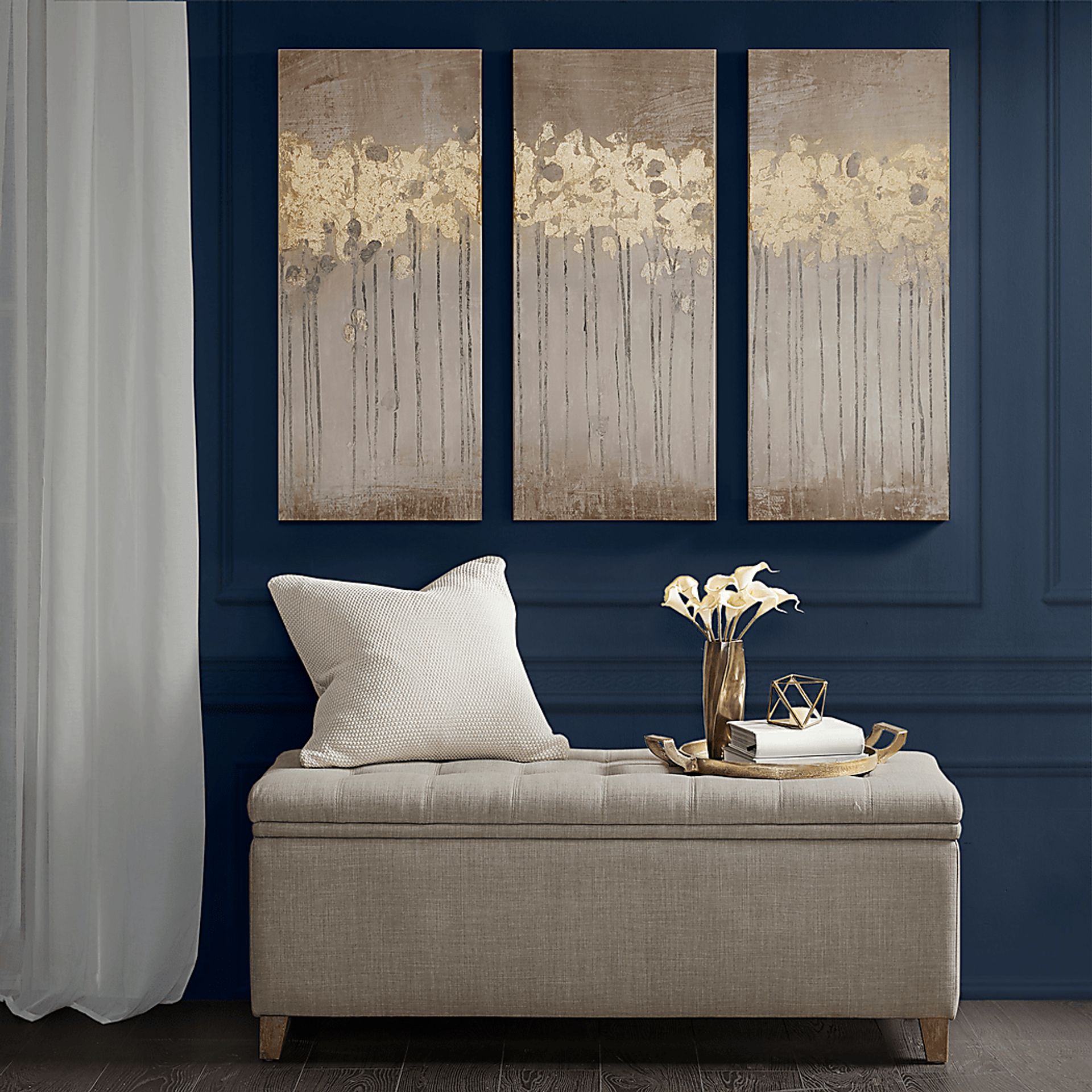 Homsy Taupe Artwork, Set of 3 - Image 4