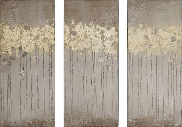 Homsy Taupe Artwork, Set of 3 - Thumbnail - Image 1