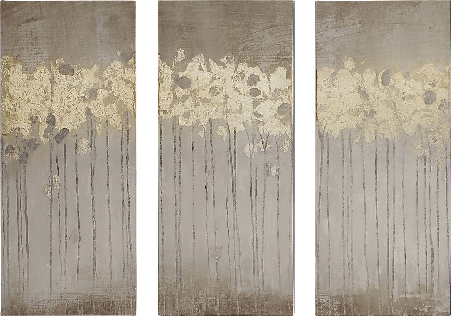 Homsy Taupe Artwork, Set of 3 - Image 1