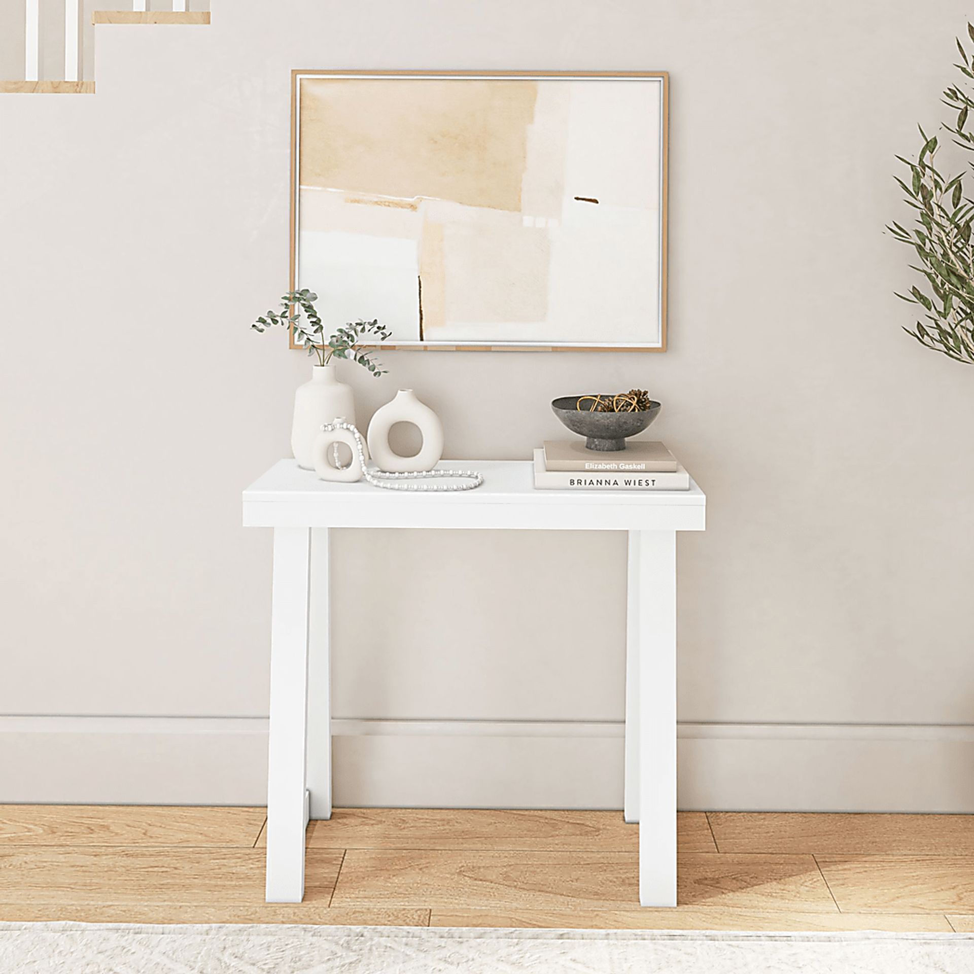 Honela White Console Table - Image 4