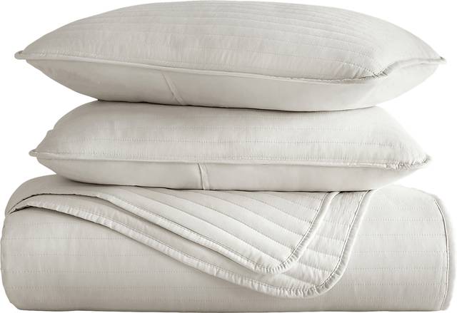 Honeybell Beige 3 Pc King Quilt Set - Thumbnail - Image 2