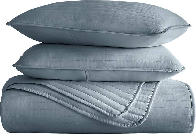 Honeybell Blue 3 Pc King Quilt Set - Thumbnail - Image 2