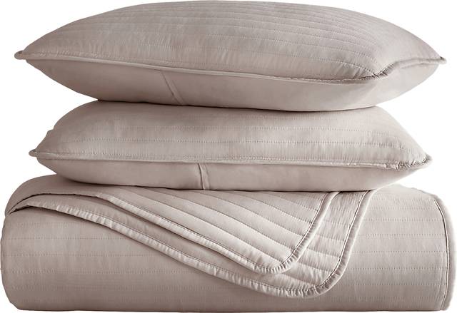 Honeybell Brown 3 Pc King Quilt Set - Thumbnail - Image 2