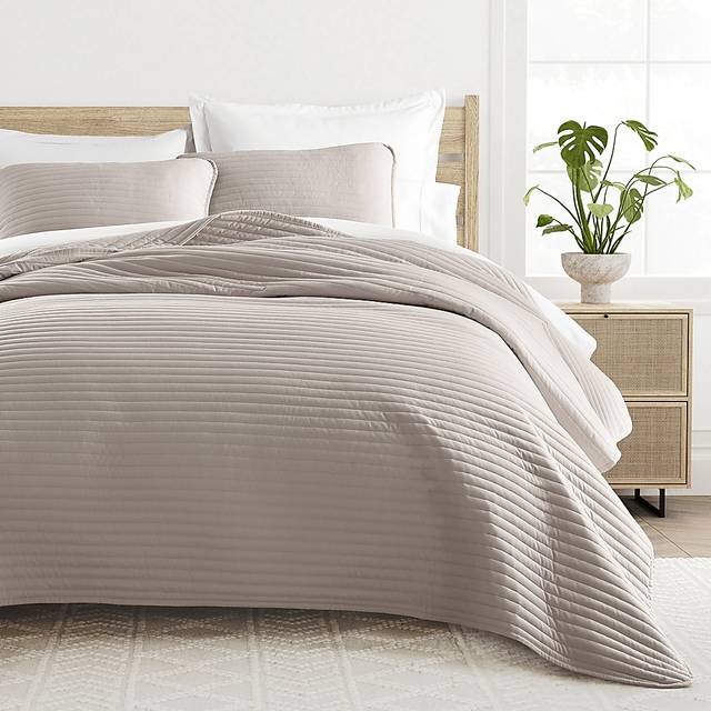 Honeybell Brown 3 Pc King Quilt Set - Thumbnail - Image 3