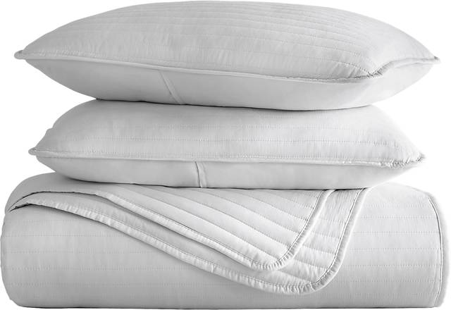 Honeybell Gray 2 Pc Twin Quilt Set - Thumbnail - Image 2