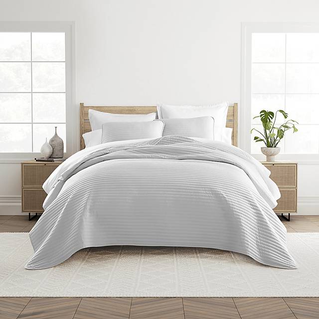 Honeybell Gray 2 Pc Twin Quilt Set - Thumbnail - Image 1