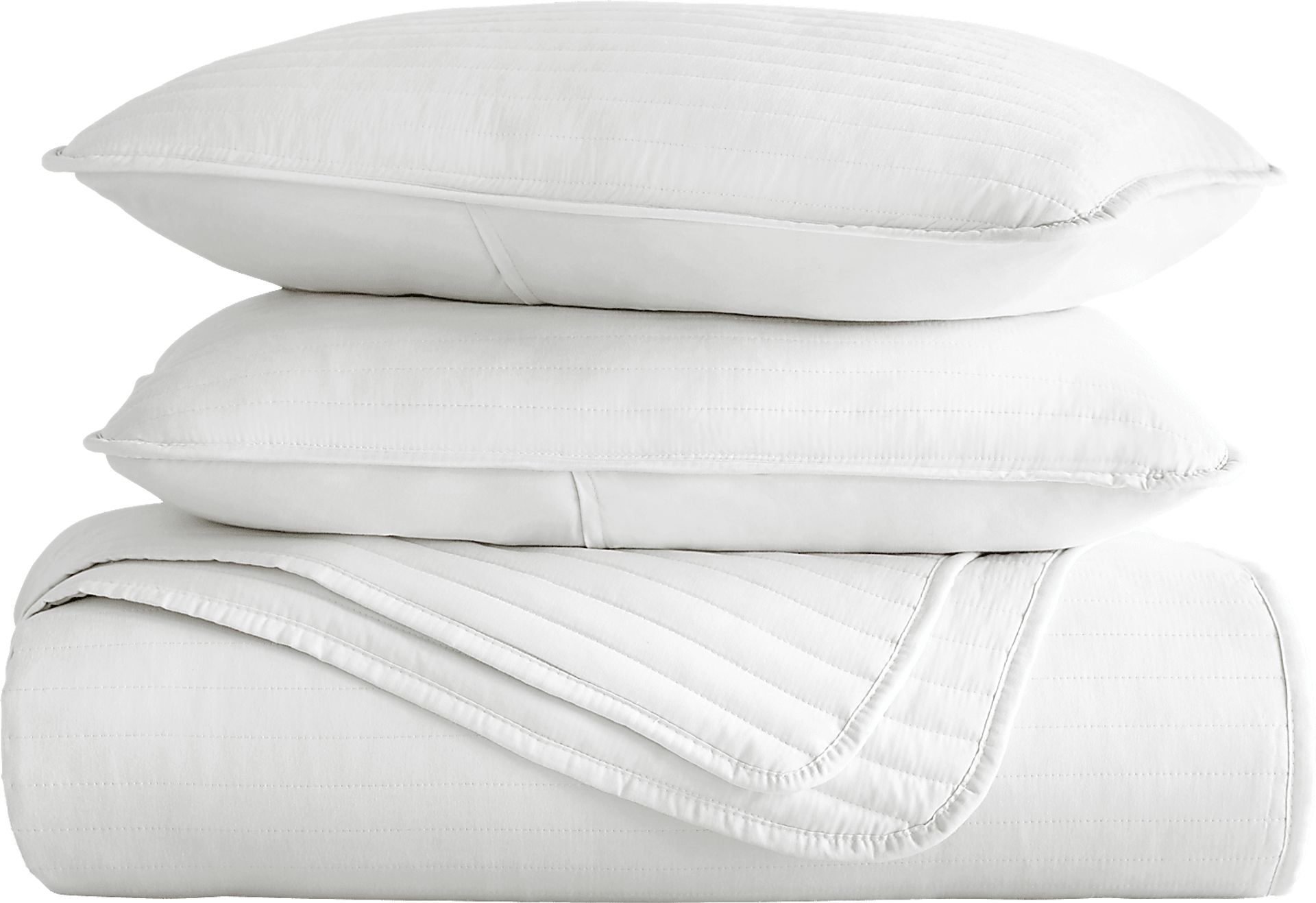 Honeybell White 2 Pc Twin Quilt Set - Image 2