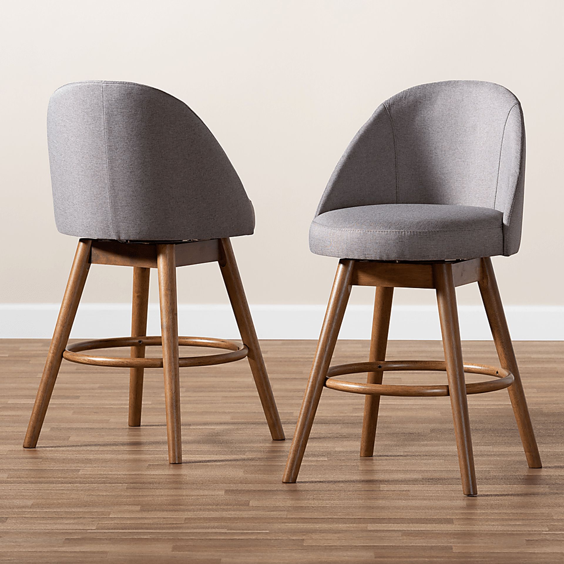 Honeybridge Gray Counter Height Stool, Set of 2 - Image 3