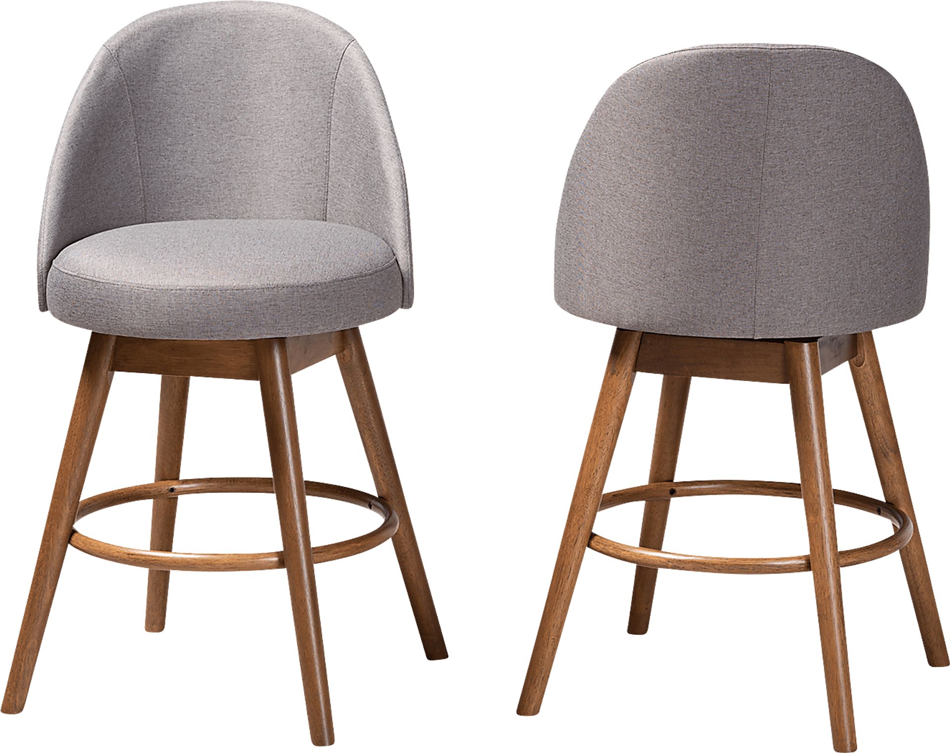 Honeybridge Gray Counter Height Stool, Set of 2 - Image 6