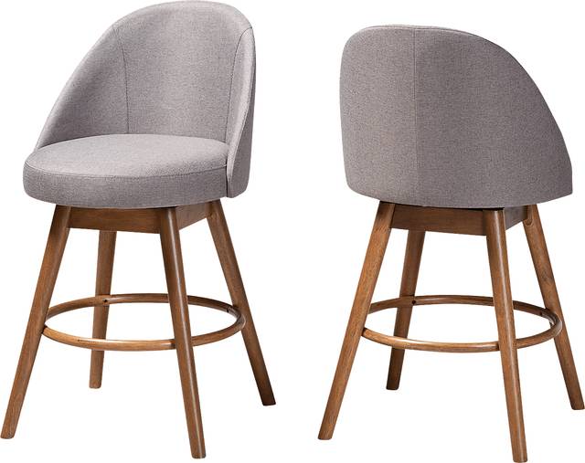 Honeybridge Gray Counter Height Stool, Set of 2 - Thumbnail - Image 1