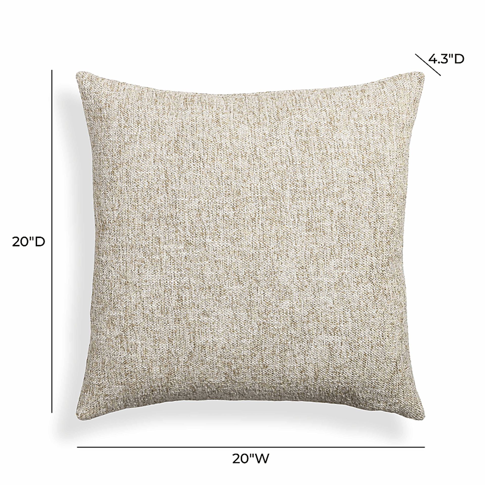 Honeynite Beige 20 in. Accent Pillow - Image 3