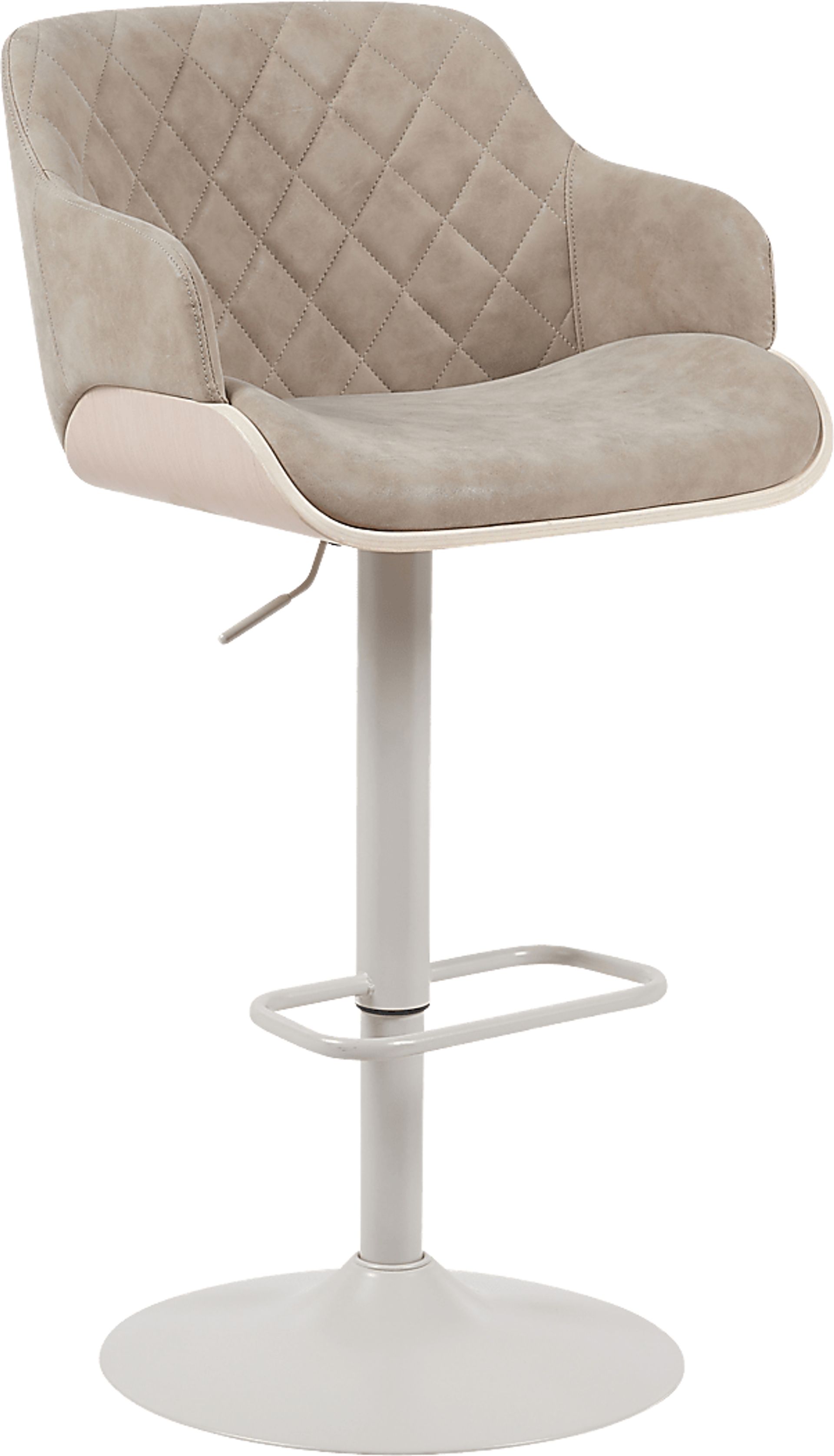 Honeypoint Taupe Barstool - Image 1
