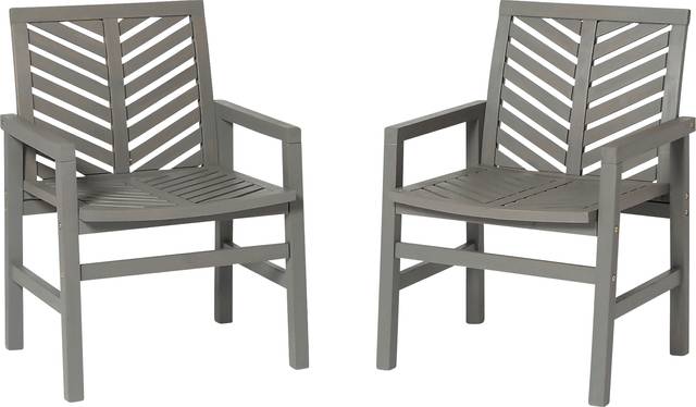 Honeytree Gray Outdoor Accent Chair, Set of 2 - Thumbnail - Image 4