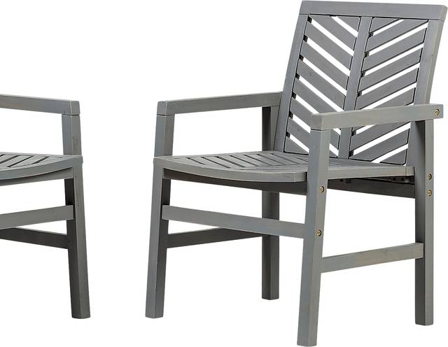 Honeytree Gray Outdoor Accent Chair, Set of 2 - Thumbnail - Image 5