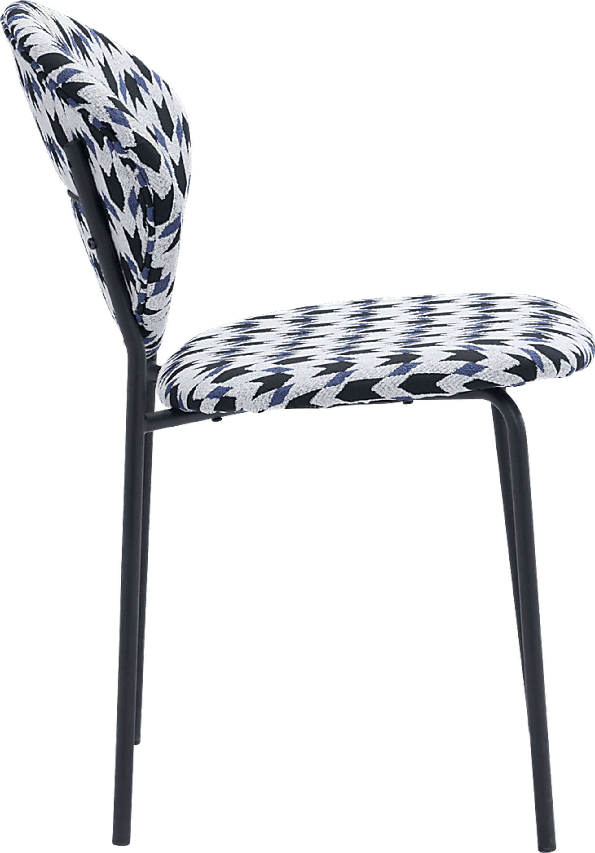 Honorine Black Side Chair - Image 2