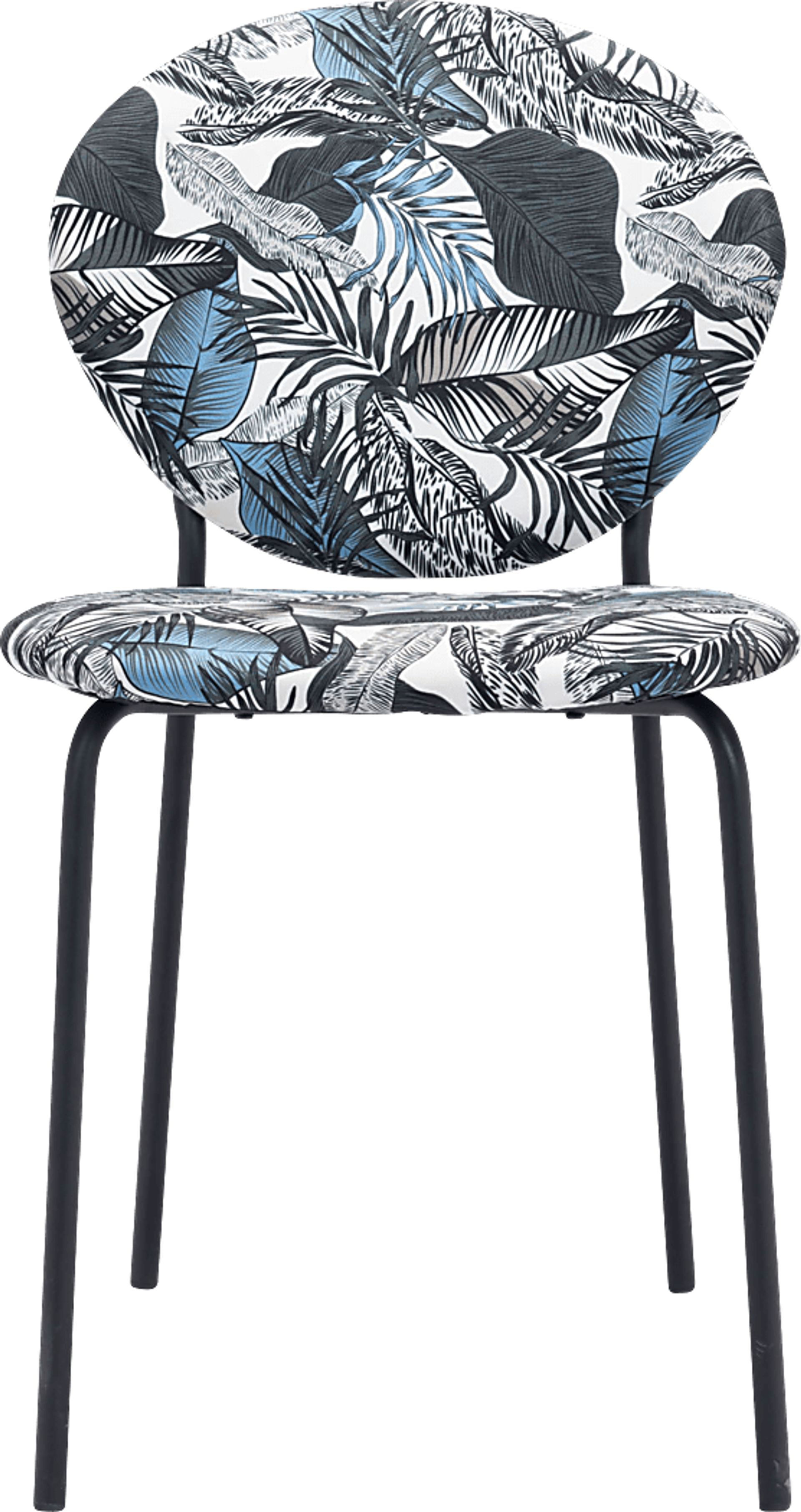 Honorine Blue Side Chair - Image 3