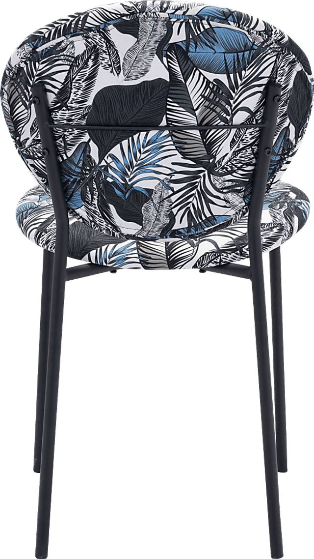 Honorine Blue Side Chair - Thumbnail - Image 4