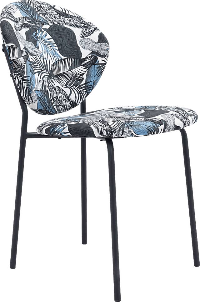 Honorine Blue Side Chair - Thumbnail - Image 1
