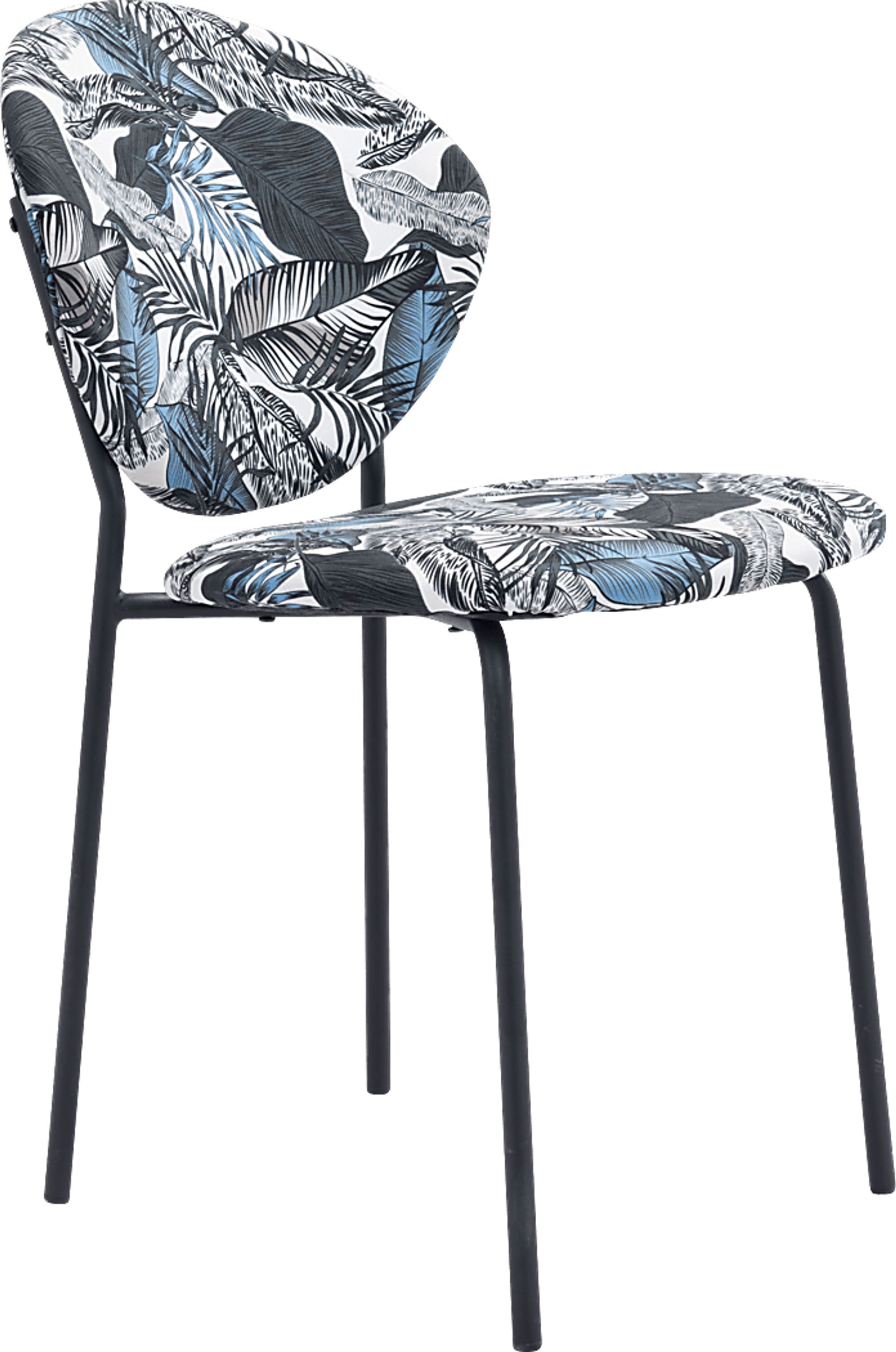 Honorine Blue Side Chair - Image 1