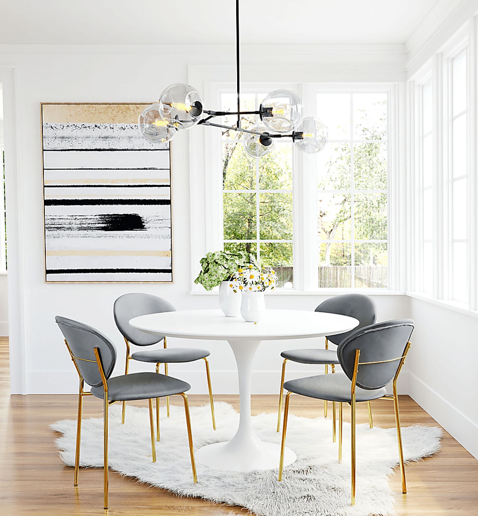 Honorine Gray Side Chair - Image 7