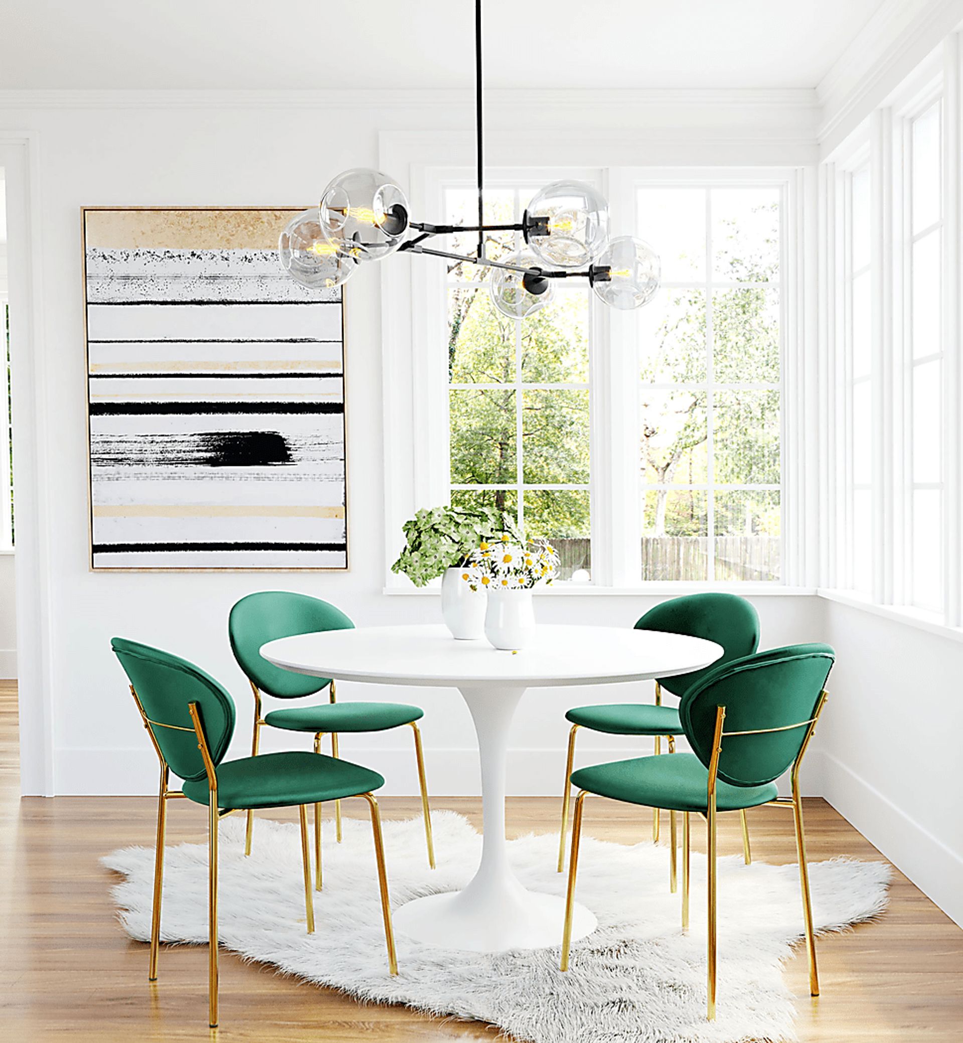 Honorine Green Side Chair - Image 8