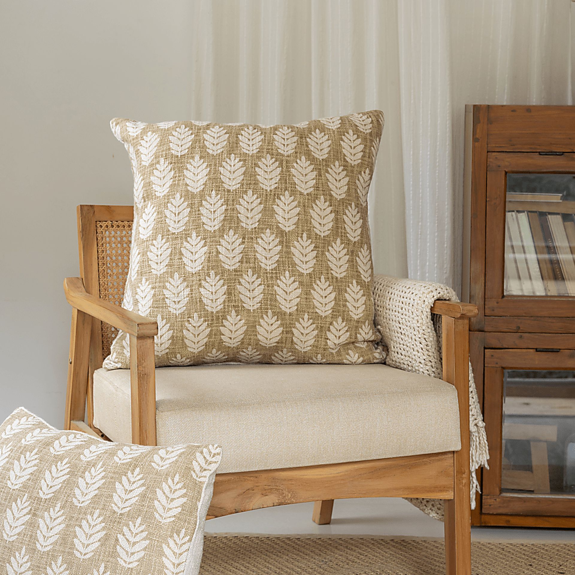 Hookstone Brown Accent Pillow, Large - Image 2
