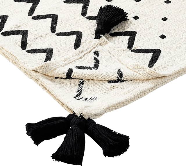Hookstone I Black Throw Blanket - Thumbnail - Image 5
