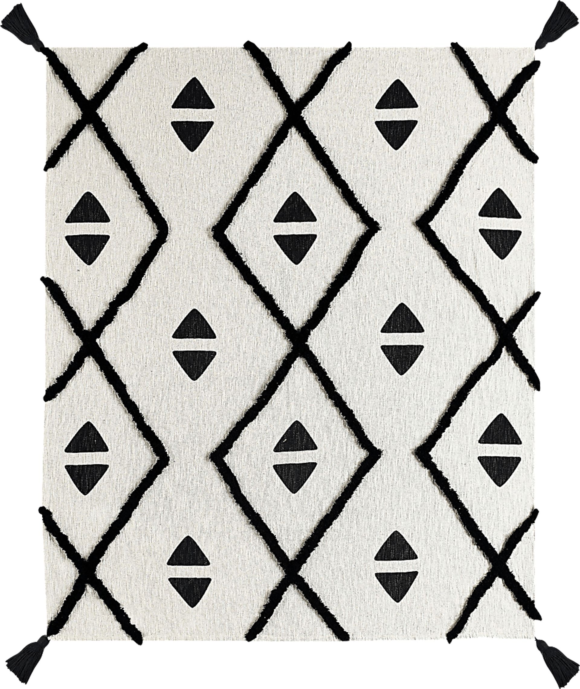 Hookstone III Black Throw Blanket - Image 1