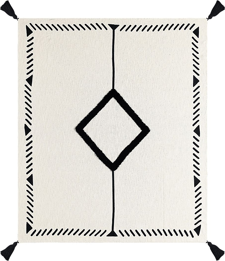 Hookstone VI Black Throw Blanket