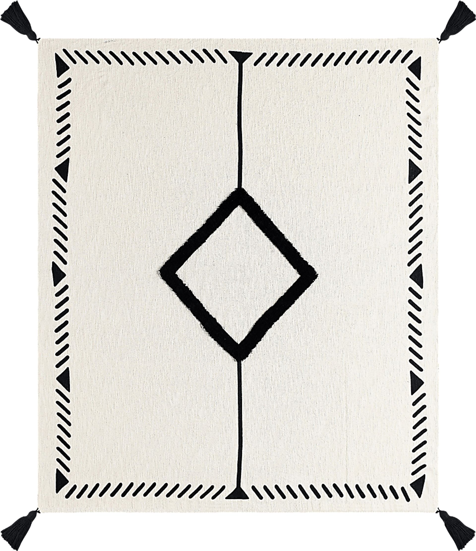 Hookstone VI Black Throw Blanket - Image 1
