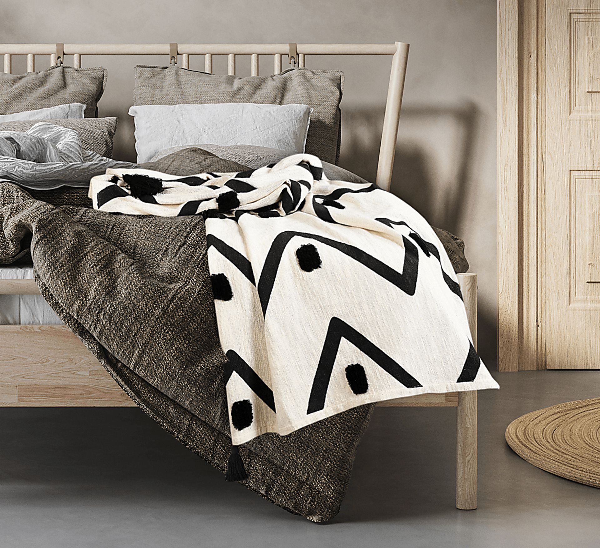 Hookstone VII Black Throw Blanket - Image 8
