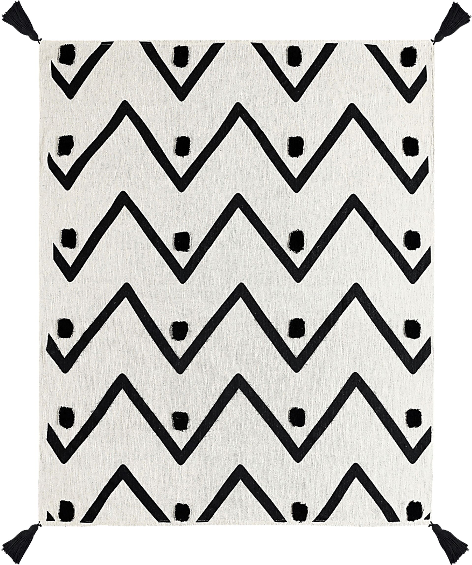 Hookstone VII Black Throw Blanket - Image 1