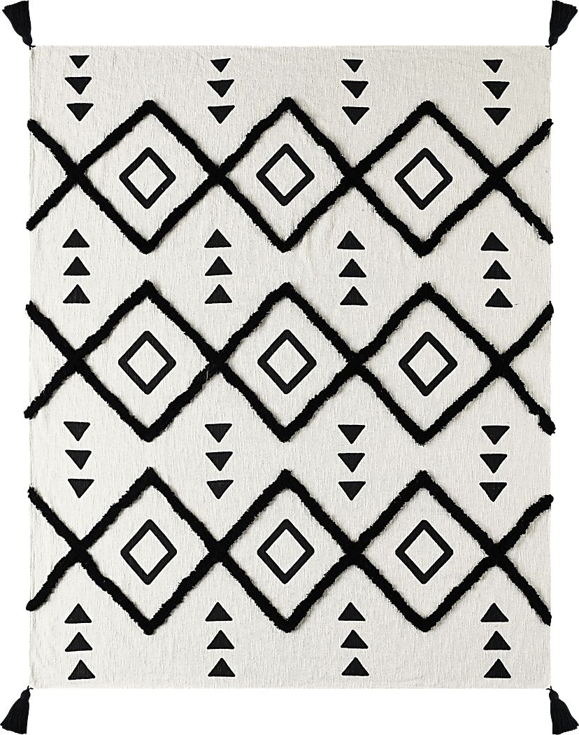 Hookstone VIII Black Throw Blanket