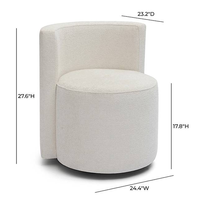 Hooksun I Cream Desk Chair - Thumbnail - Image 5
