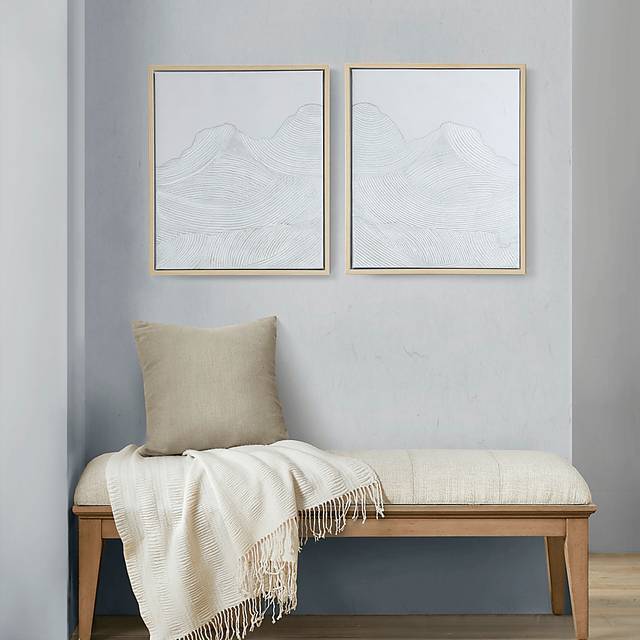 Hopelane Ivory Wall Decor, Set of 2 - Thumbnail - Image 2