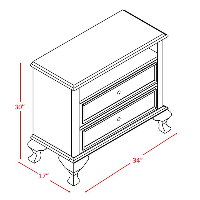 Hopulikit White 34" Console - Thumbnail - Image 3