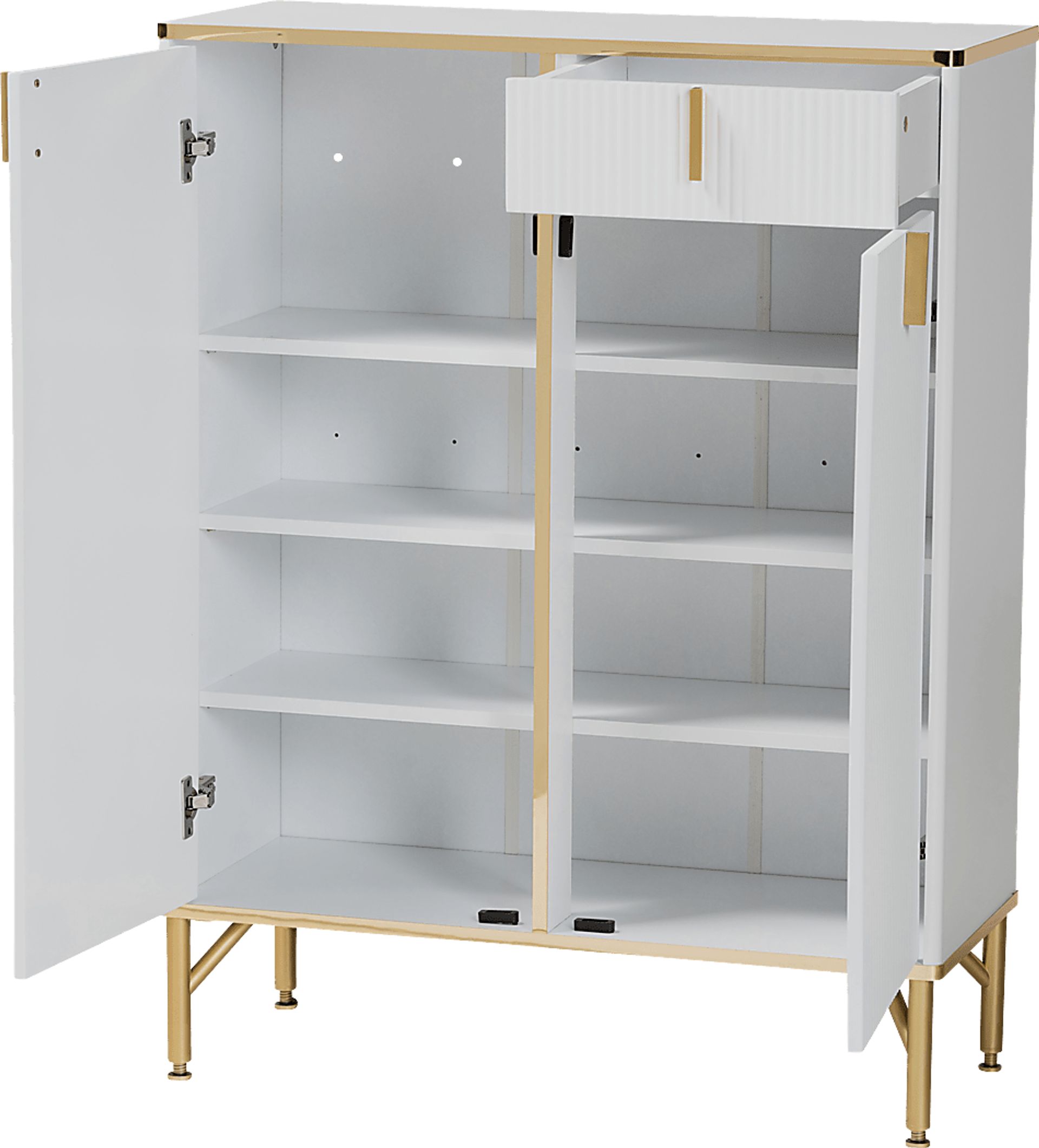 Horger White Accent Cabinet - Image 3