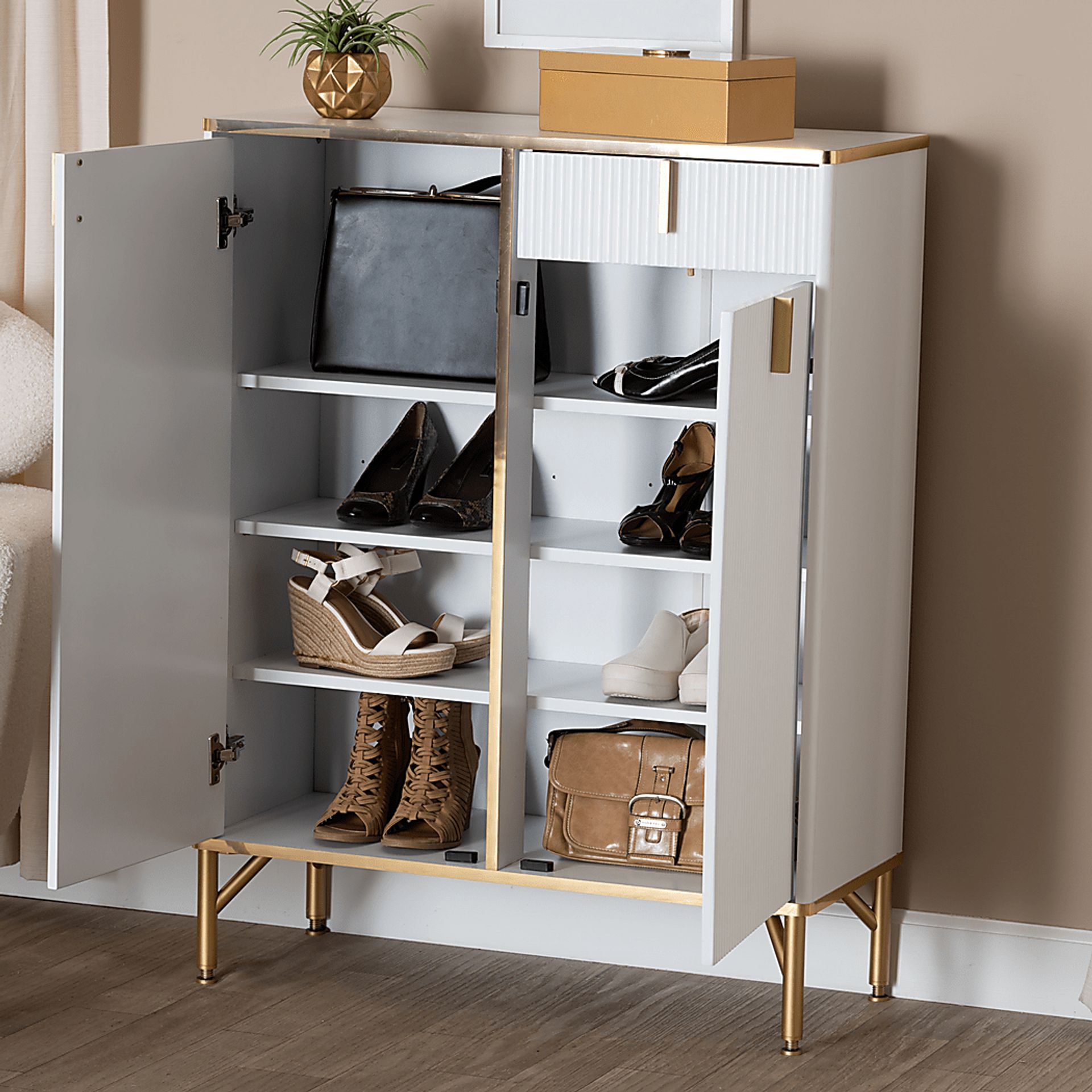 Horger White Accent Cabinet - Image 9