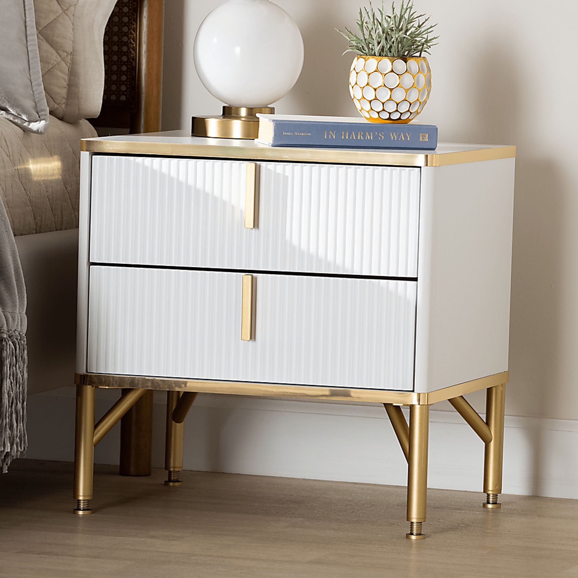 Horger White Nightstand - Image 2