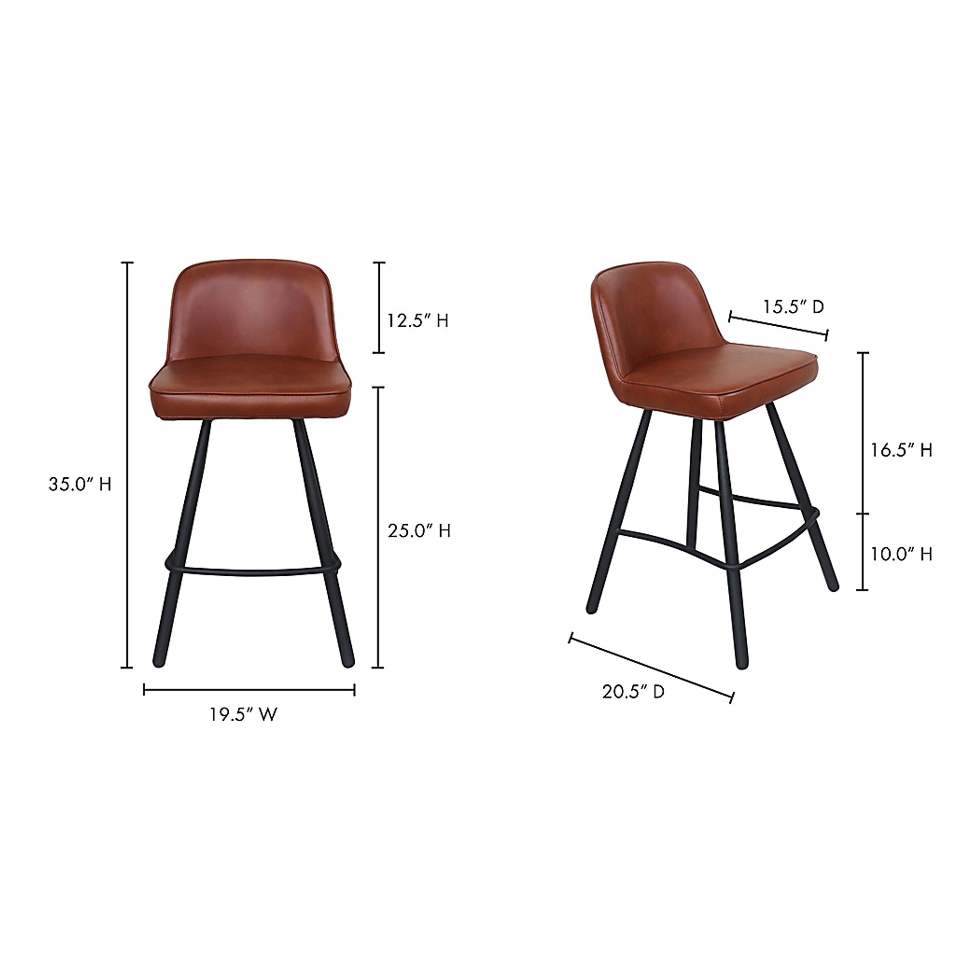 Horizon Drive Brown Counter Height Stool - Image 6