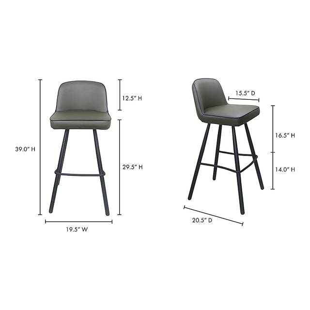 Horizon Drive Green Barstool - Thumbnail - Image 6