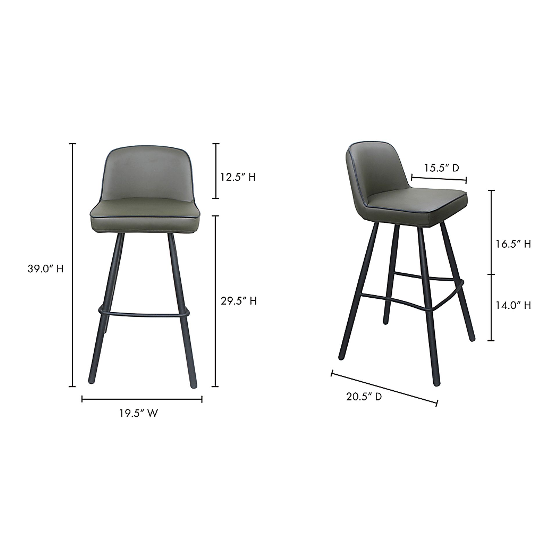 Horizon Drive Green Barstool - Image 6