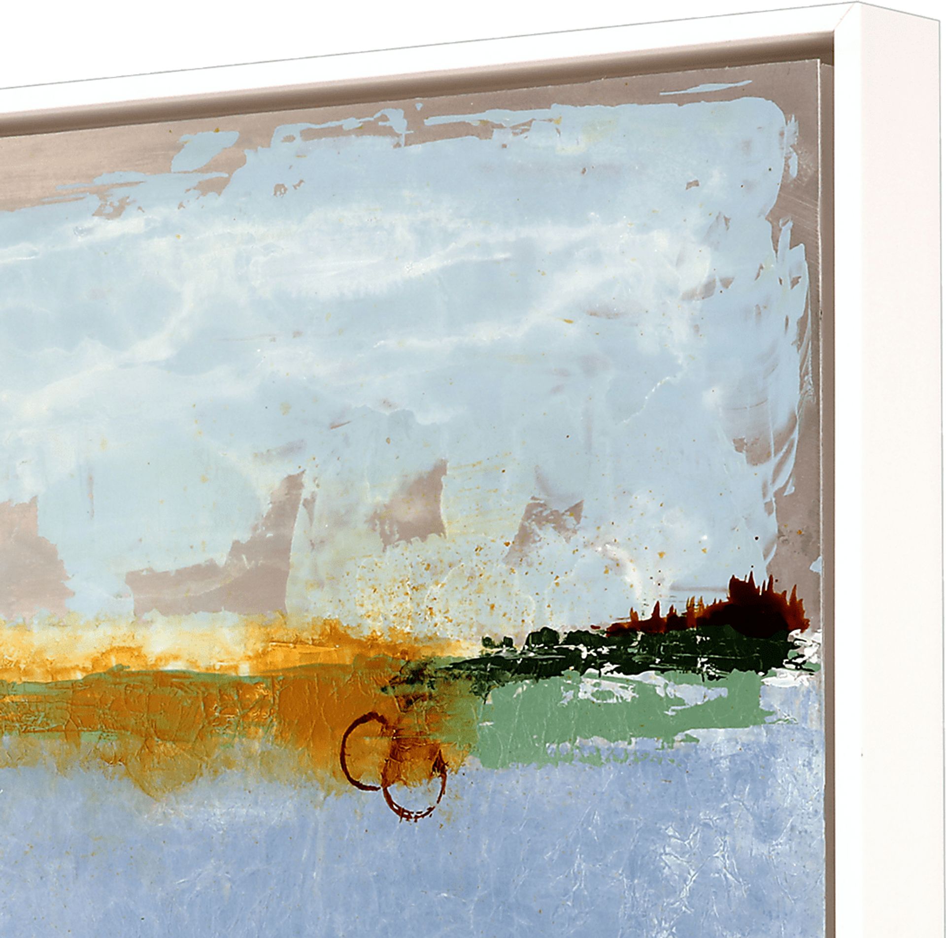 Horizon of Dreams I Blue Framed Artwork - Image 4
