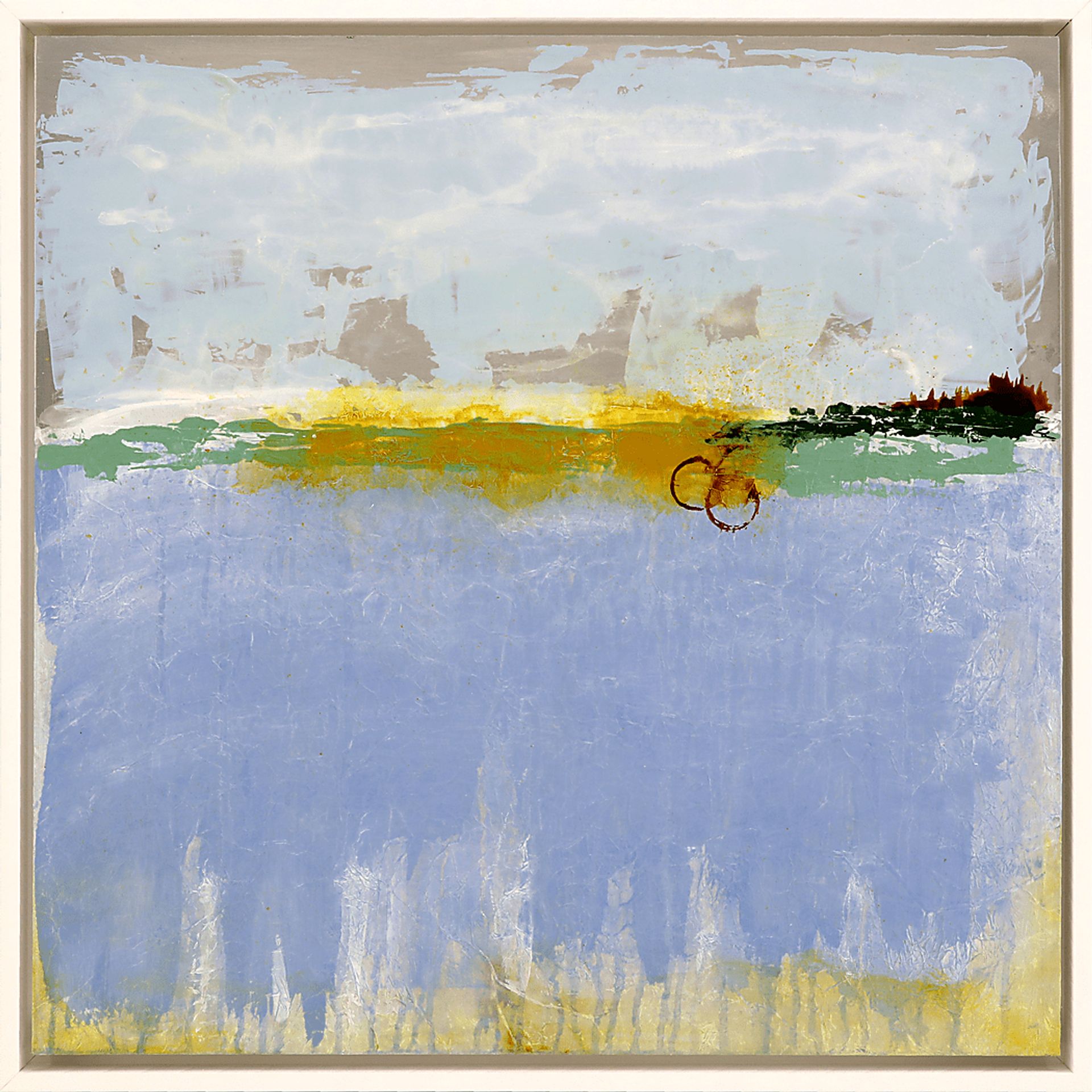Horizon of Dreams I Blue Framed Artwork - Image 1