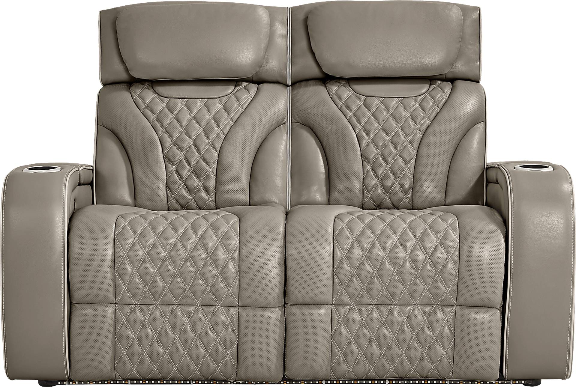 Horizon Ridge 2 Pc Beige Leather Triple Power Reclining Living Room Set ...