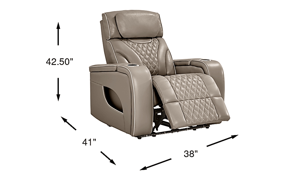 Horizon Ridge Leather Triple Power Recliner
