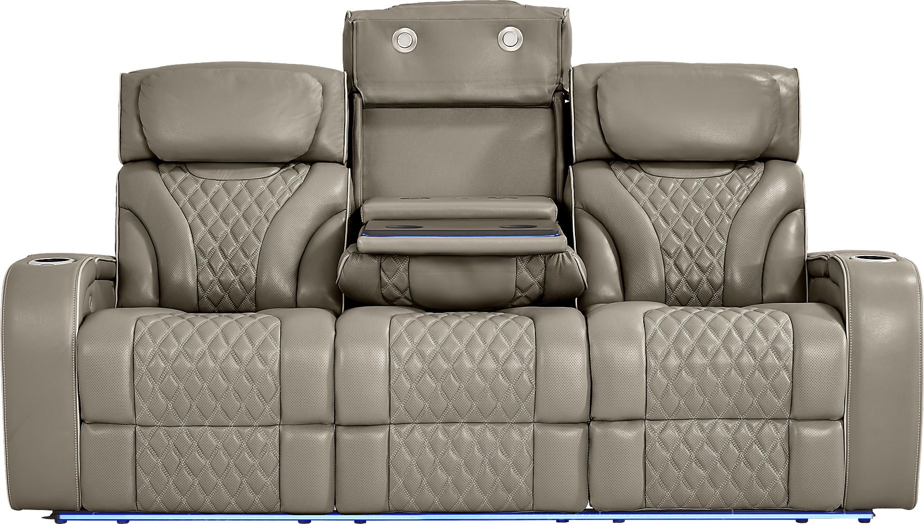 Horizon Ridge Leather Triple Power Reclining Living Room Set - Thumbnail 4